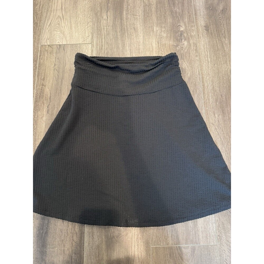 Toad & Co Chaka Skirt Women's S Black A-Line Knit Midi Skirt Tencel NWT